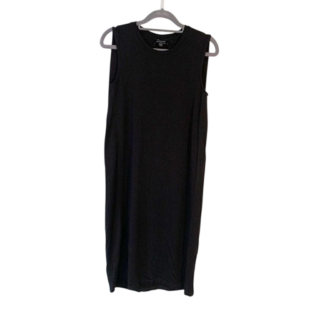 Selected Femme Black‎ Tencel Lyocell Jersey Knit Sleeveless Midi Dress XS